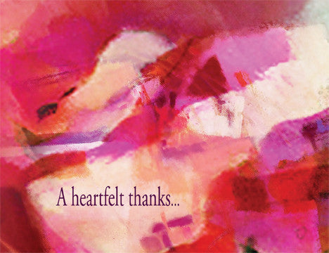 A heartfelt thanks...for your generosity of spirit