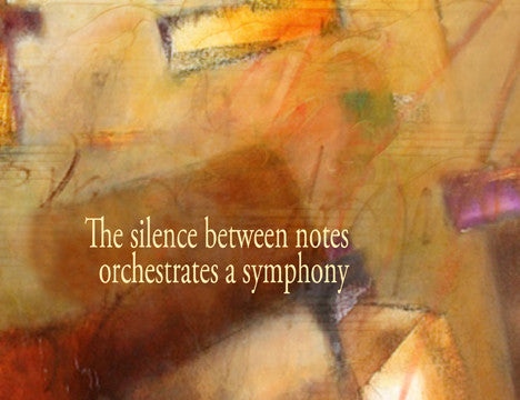 The silence between notes orchestrates a symphony within...
